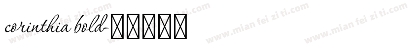 corinthia bold字体转换